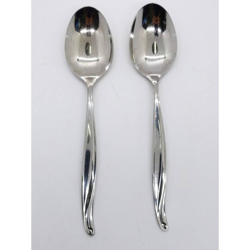 Oneida Rogers Surf Maid Cabana Tablespoons Spoons 7" Stainless Steel Set of 2
